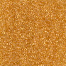 Miyuki rocailles Perlen 15/0 - Transparent light topaz 15-132